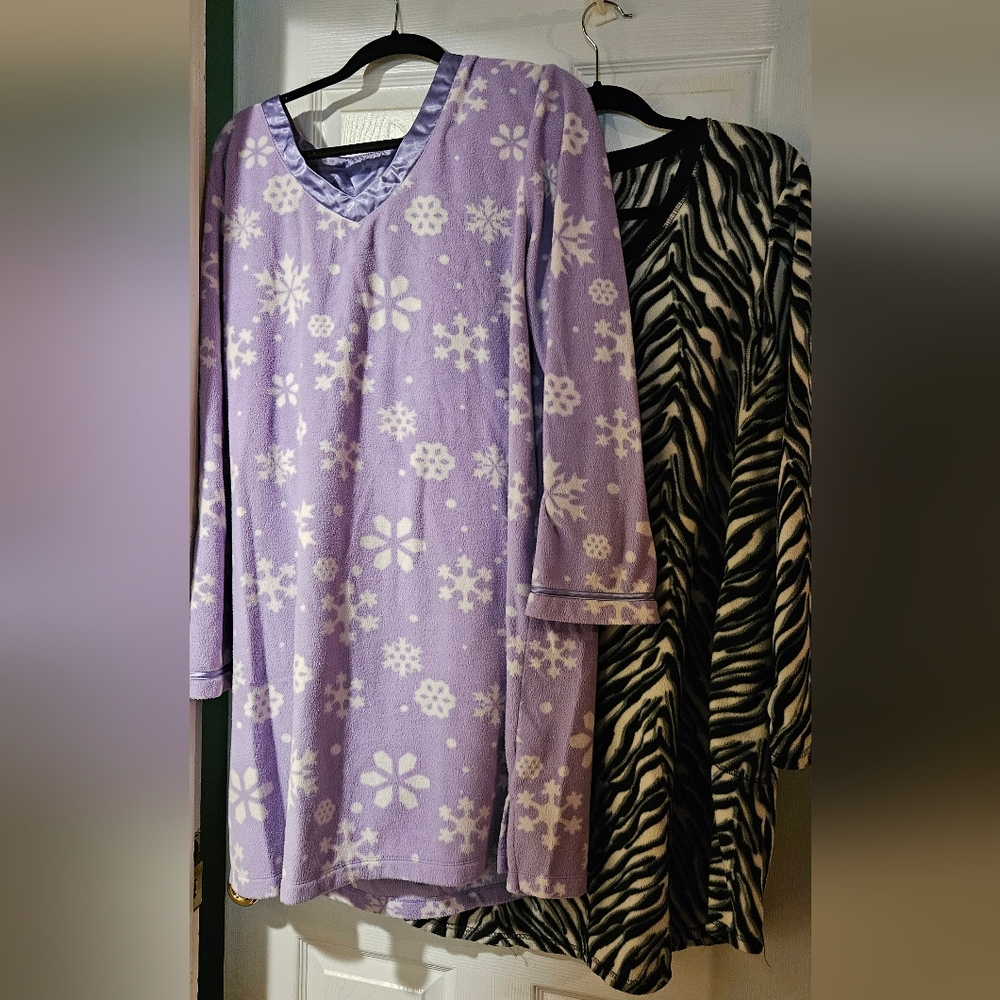 Faded Glory Purple and Black Pajama Set